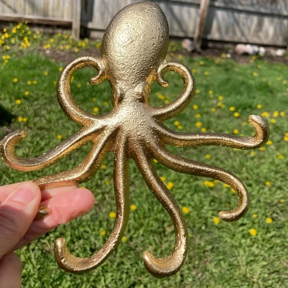Accents Gold Cast Iron Octopus Wall Hook Poshmark